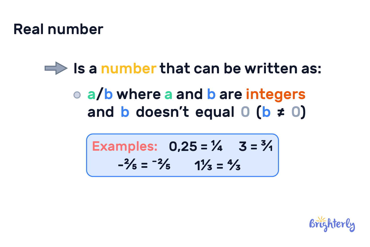 Rational Numbers Definition With Examples