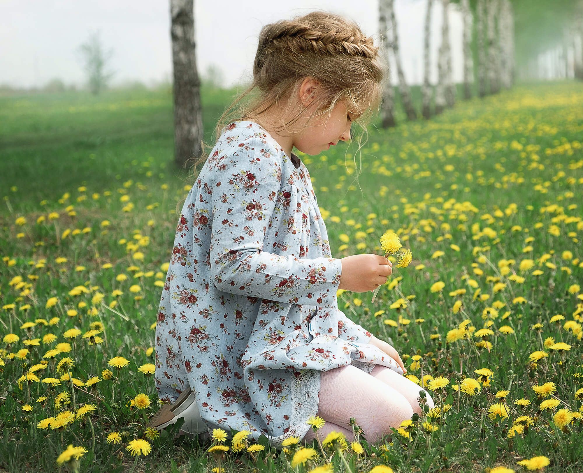 Flower picking