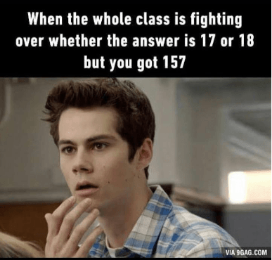 funny math test memes