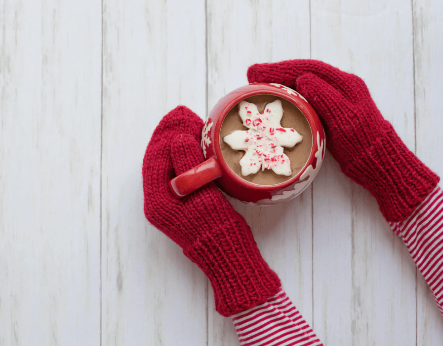 Winter math activity for preschoolers #3: Hot chocolate marshmallow math