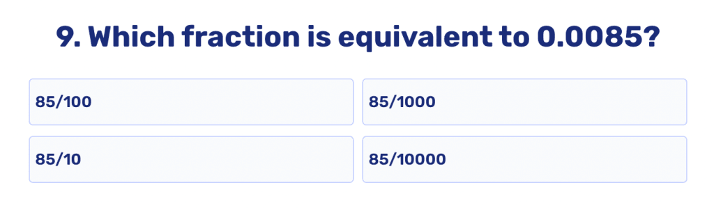 Convert fraction to decimal worksheet: Practice
