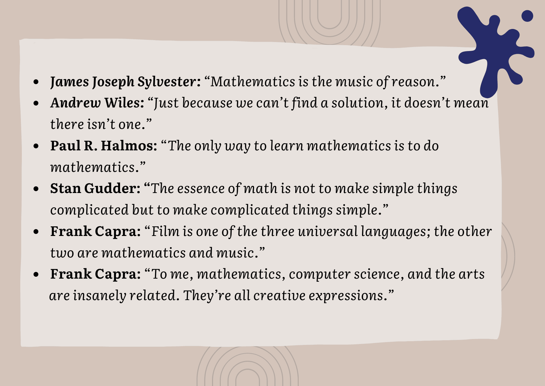 Motivational math quotes to build confidence