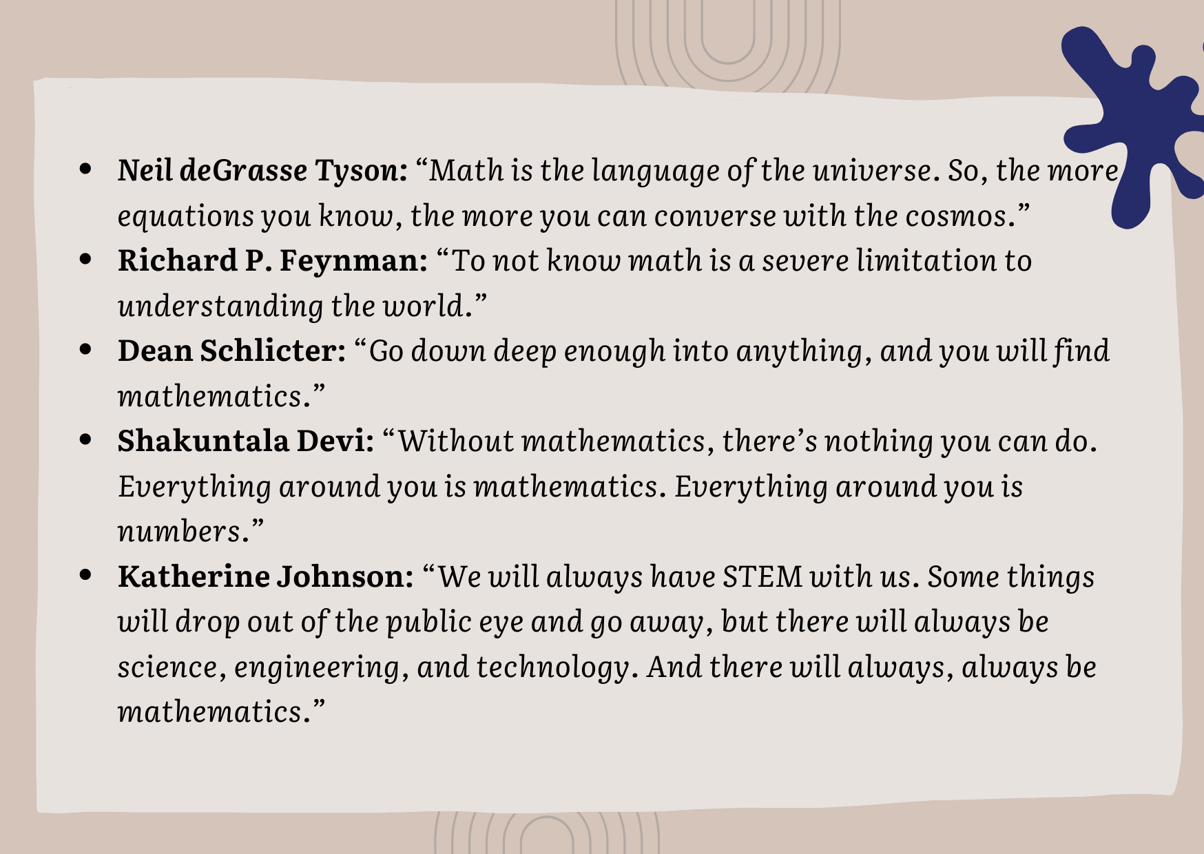 Quotes about why math is important