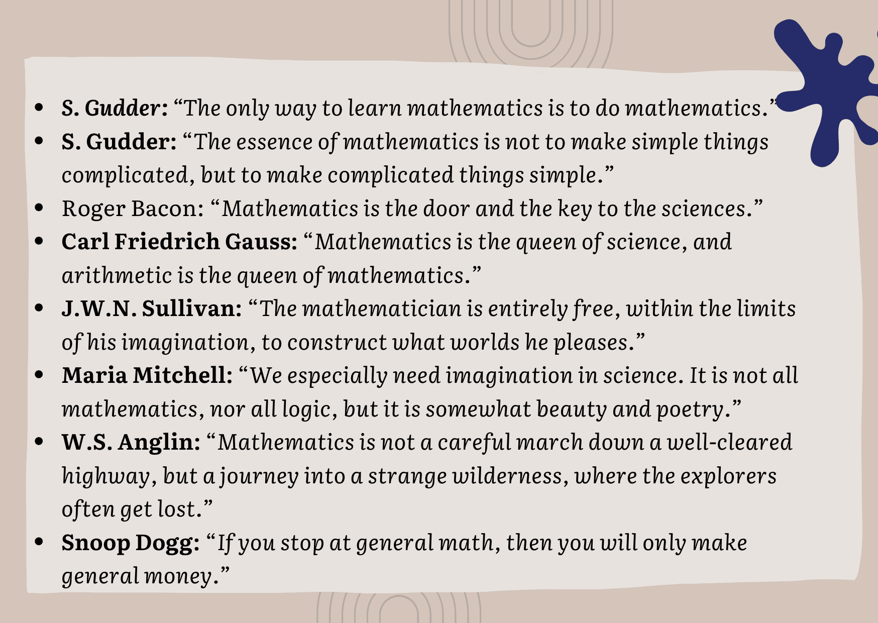 8 inspirational math quotes