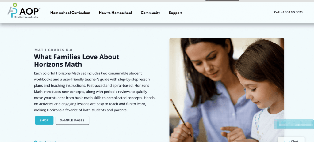 Horizons Math homeschool curriculum