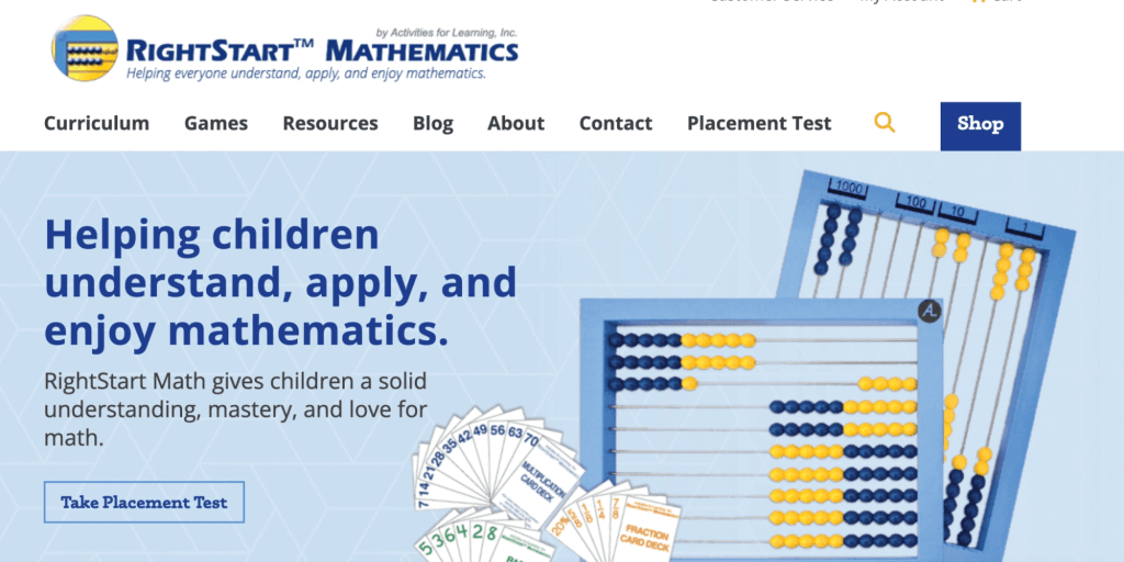 RightStart homeschool math program