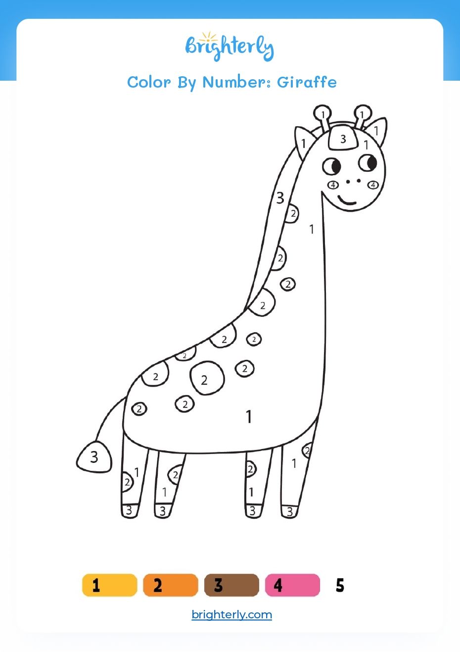 Free Color by Number Worksheets for Kindergarten - Brighterly.com