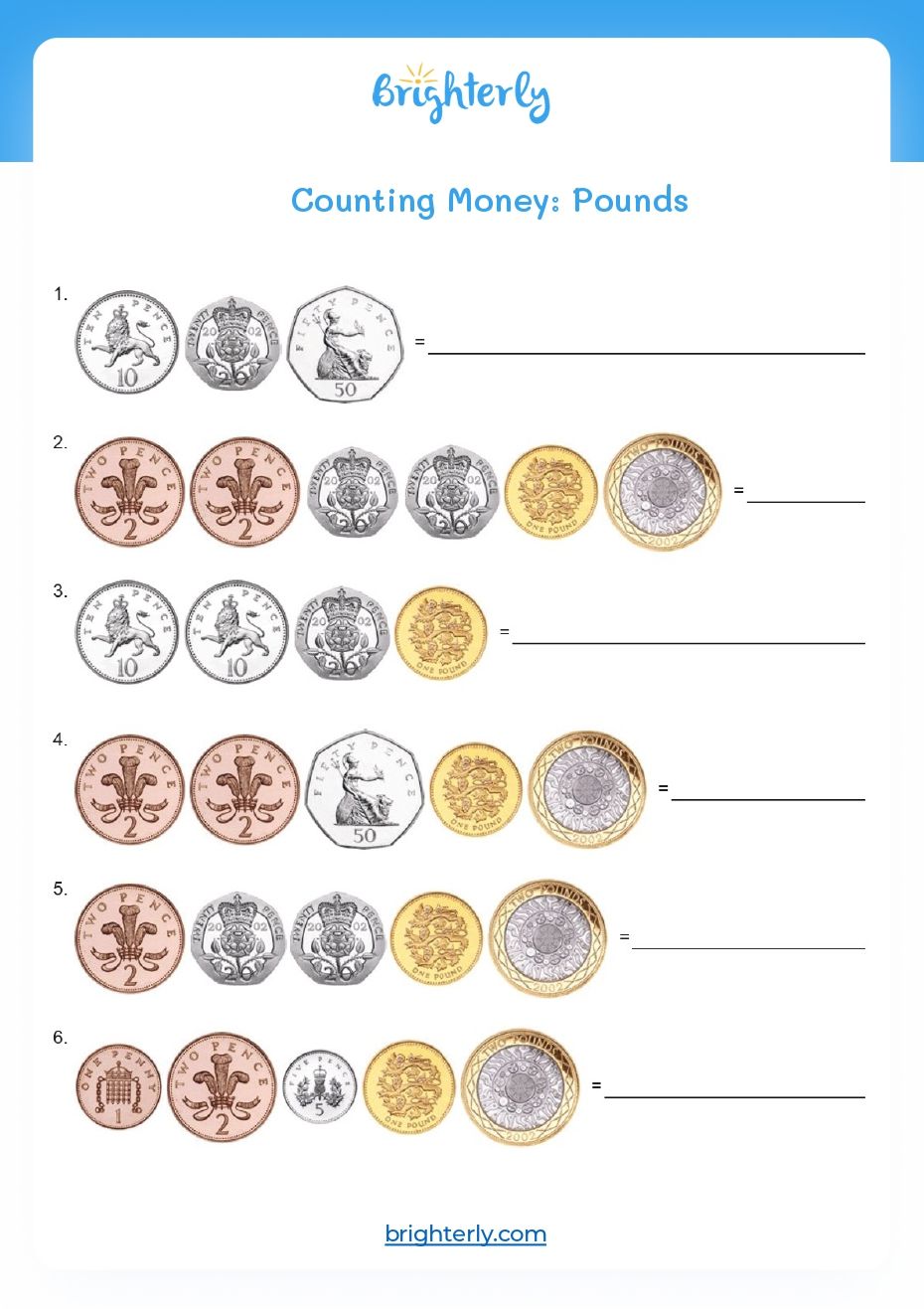 Counting Money Worksheets for Kids of All Ages