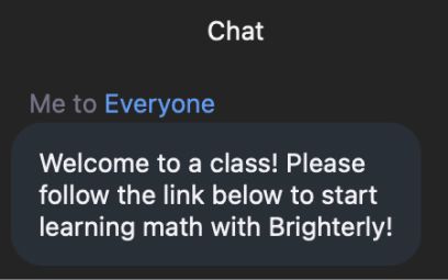 How to join a lesson with a link in a Zoom Chat 2
