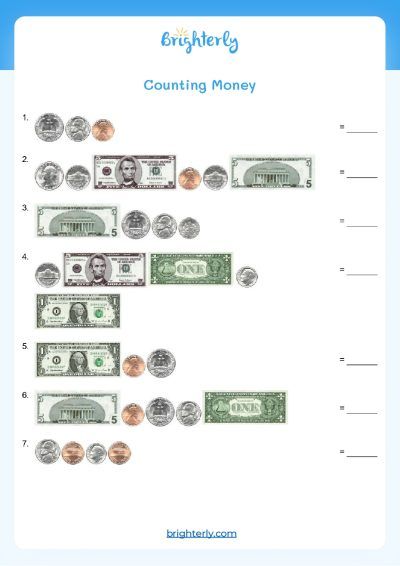 Money Worksheet 2nd Grade