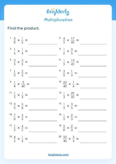 Multiplication Practice 5th Grade