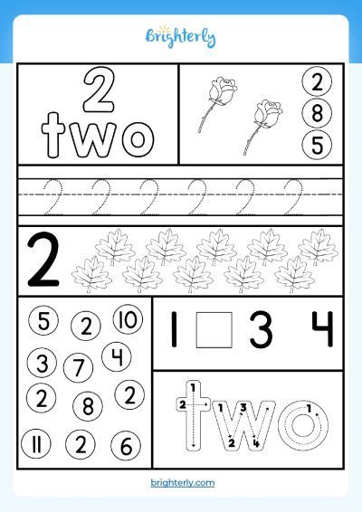 Number 2 Worksheets For Preschool