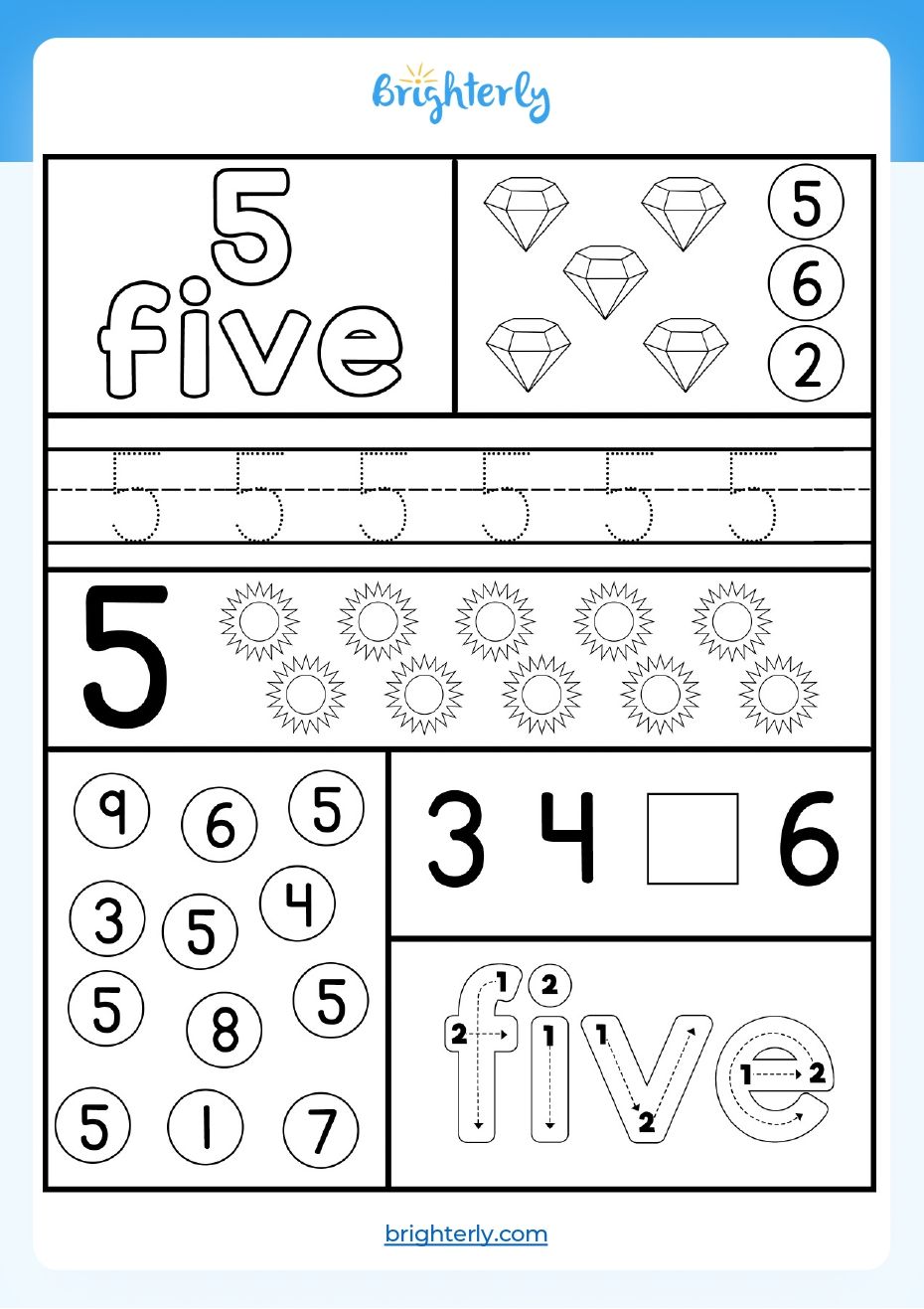 free-printable-number-5-five-worksheets-for-kids-pdfs-brighterly