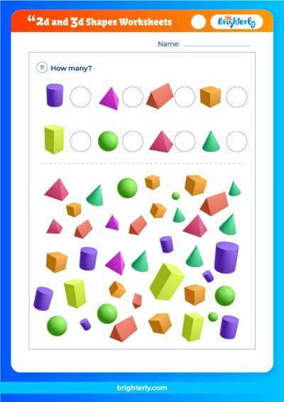 2D And 3D Shapes Worksheet