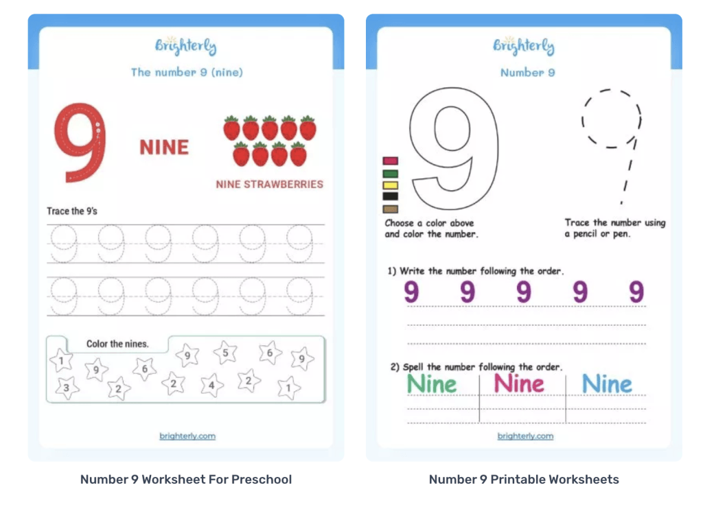 Number-9-worksheets-example