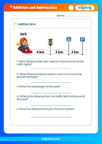 Simple Addition And Subtraction Worksheets