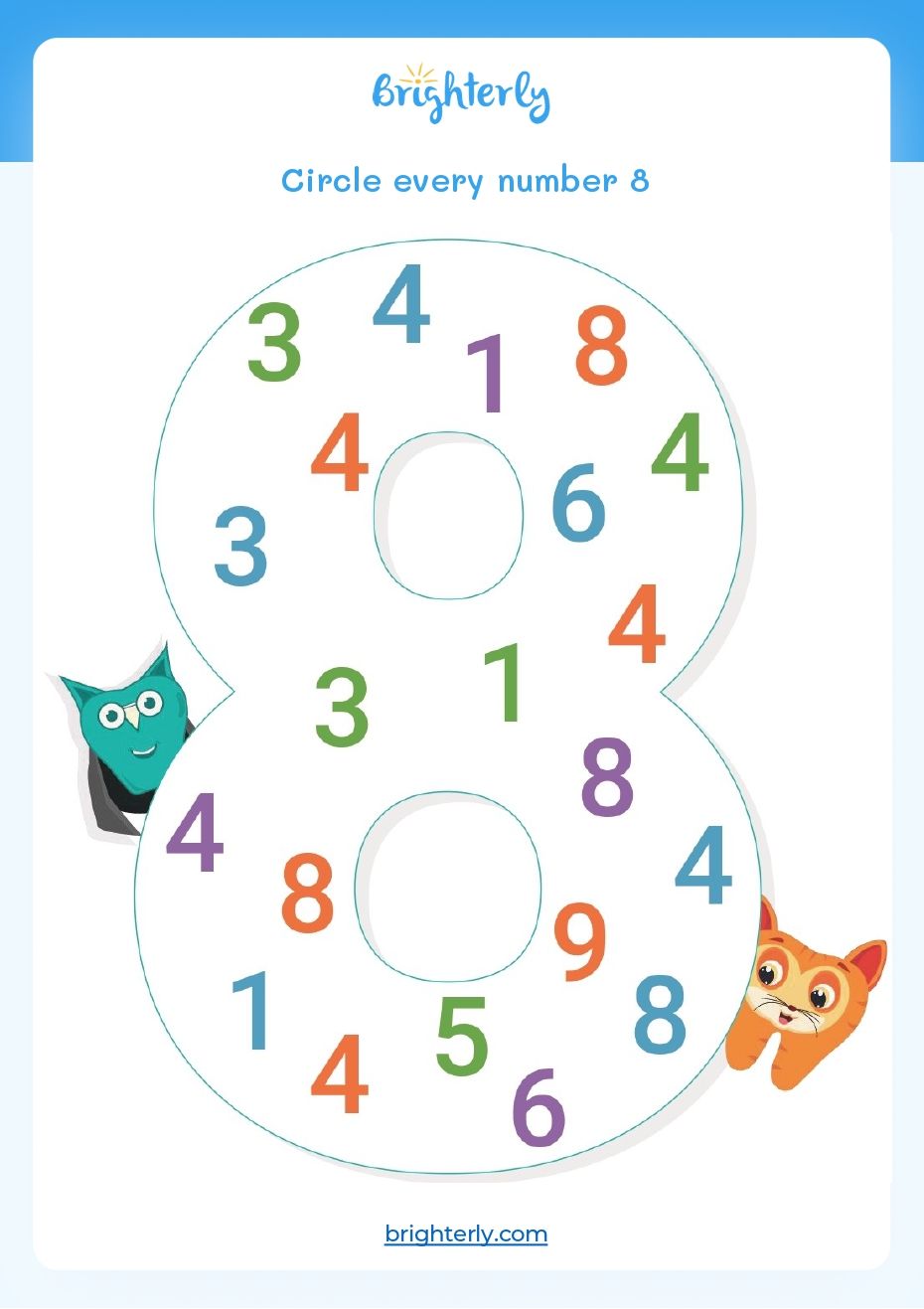 Free Printable Number 8 (Eight) Worksheets for Kids [PDFs] Brighterly