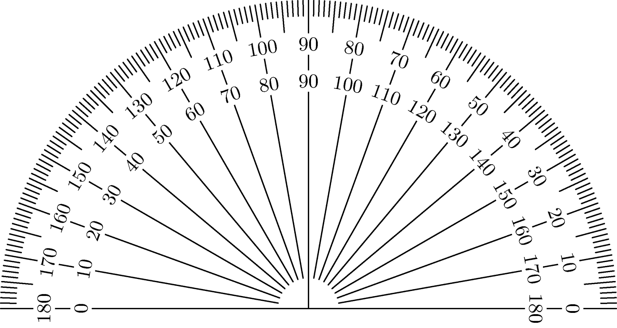 military protractor diagram