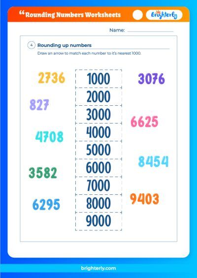 Rounding Numbers To The Nearest Ten Worksheet