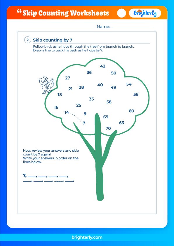 Free Printable Skip Counting Worksheets for Kids [PDFs]