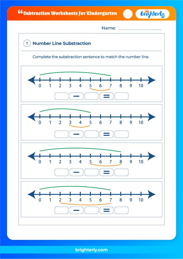 free printable subtraction worksheets for kindergarten pdfs brighterly