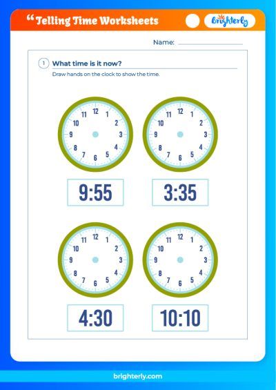 Clock Time Worksheets