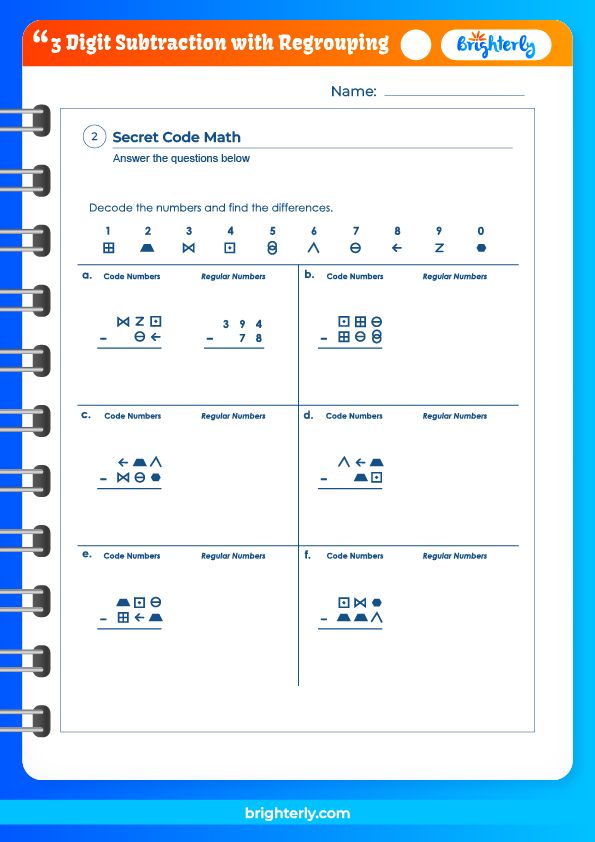 problem solving subtraction with regrouping worksheets