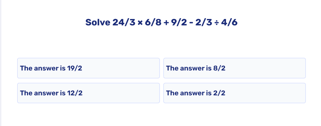 Order of operations worksheet grade 5: Practice