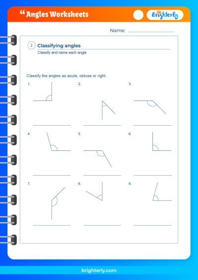 Geometry Angles Worksheet PDF