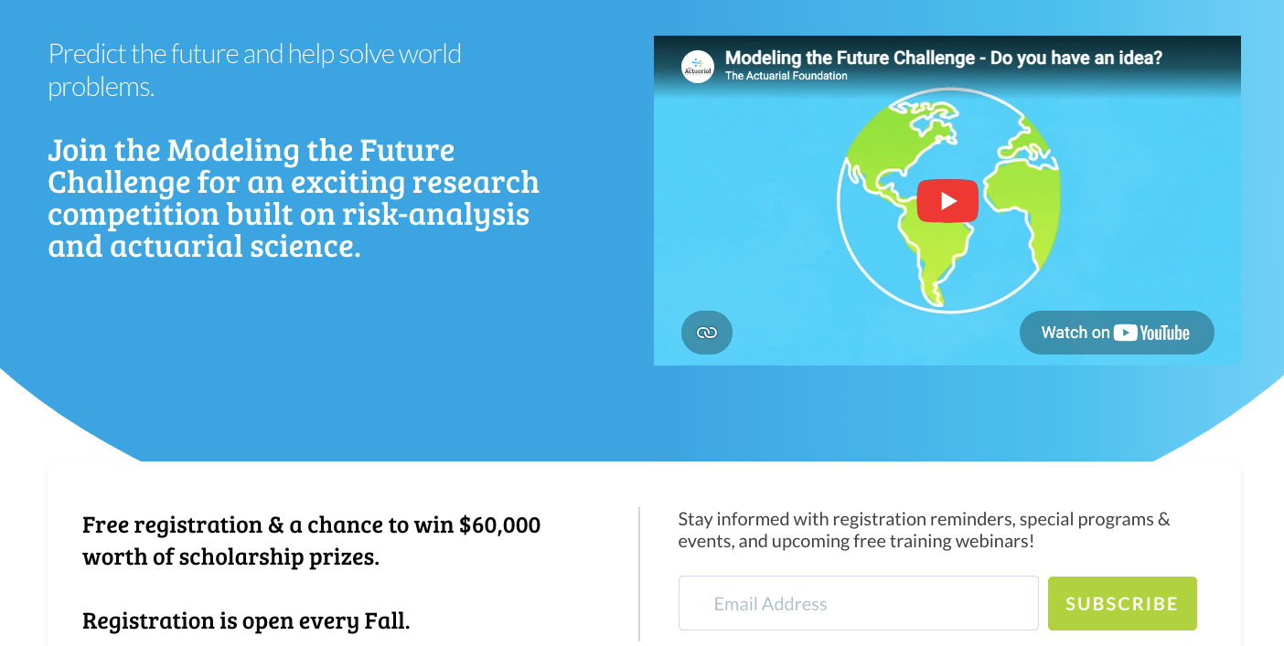 Modeling the Future Challenge