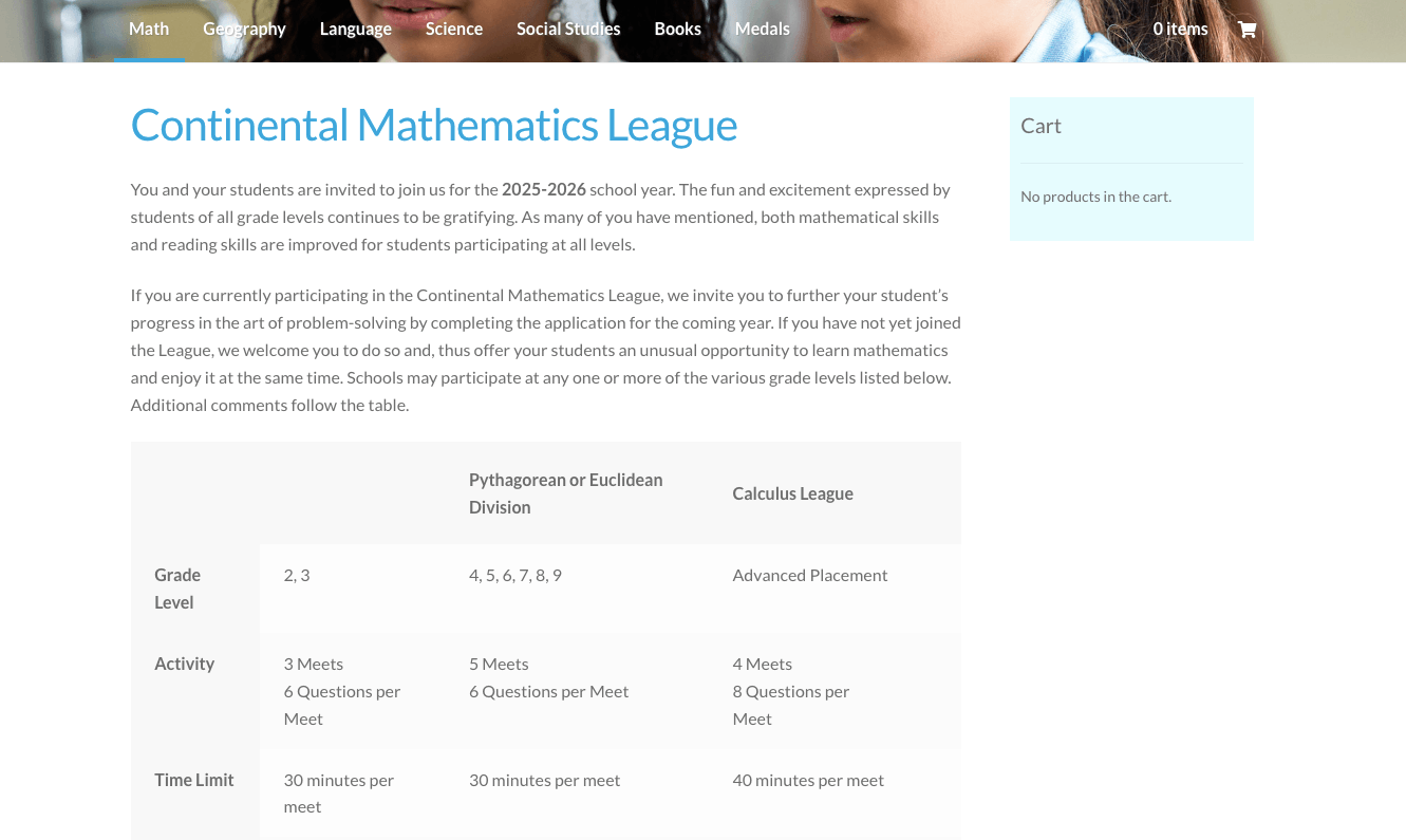 Continental Mathematics League