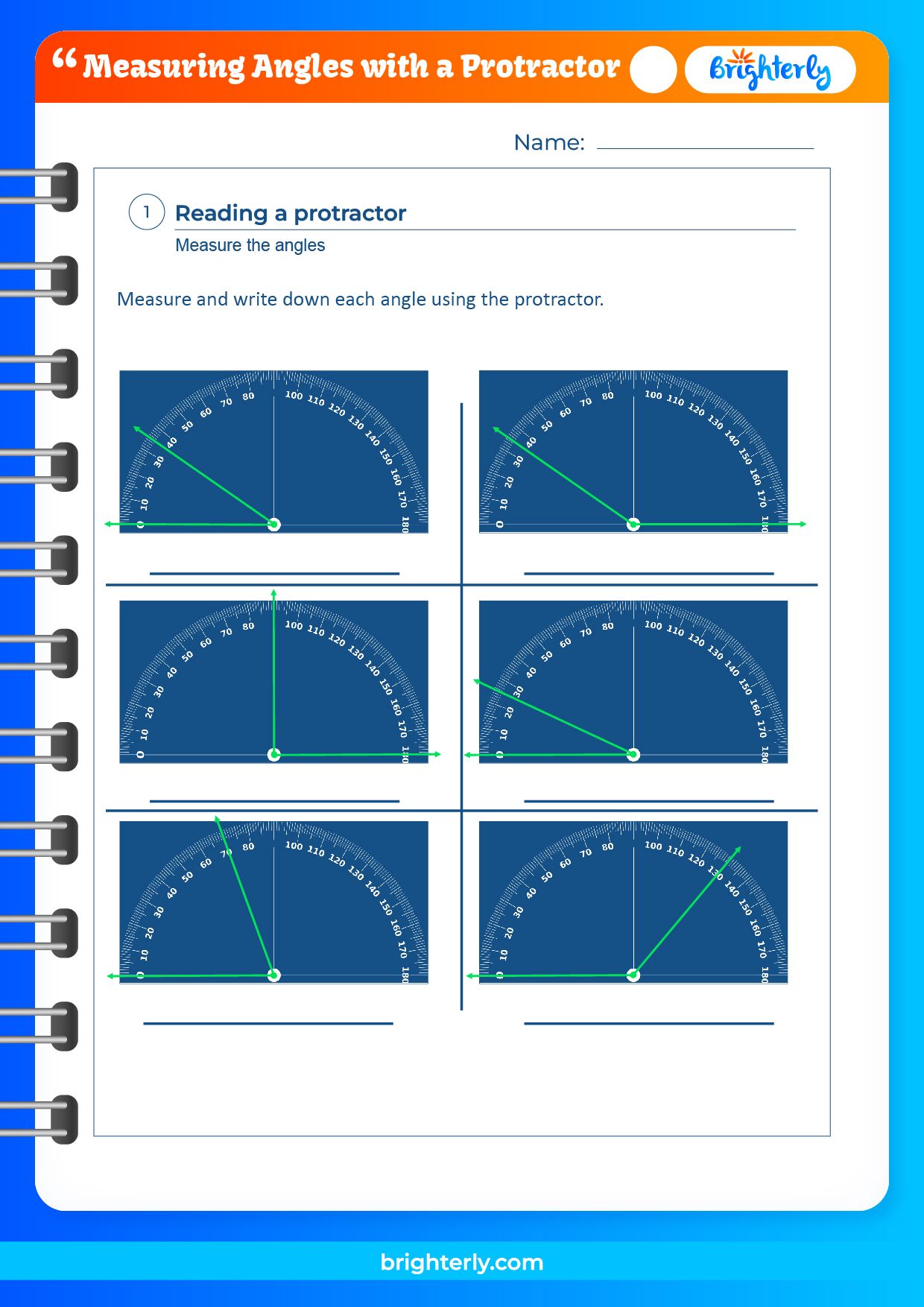 Free Measuring Angles With A Protractor Worksheets [PDFs] Brighterly