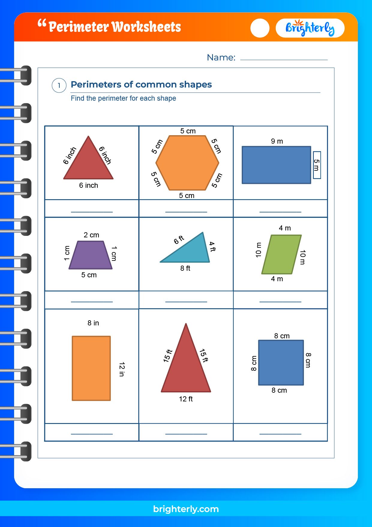 Free Printable Perimeter Worksheets & Word Problems [PDFs] Brighterly