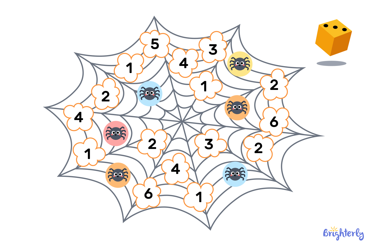 Spooky spider printable