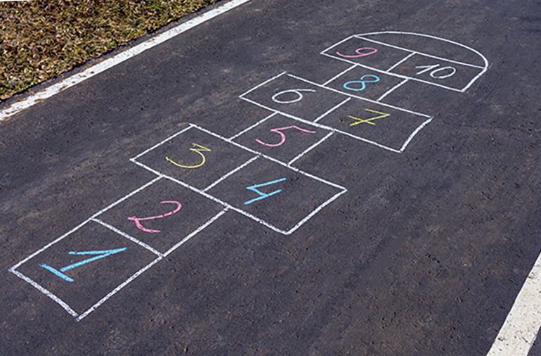 Hopscotch, but with different shapes