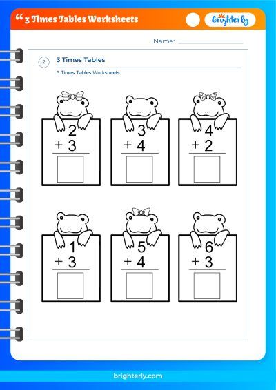 Third Grade Times Tables Worksheets