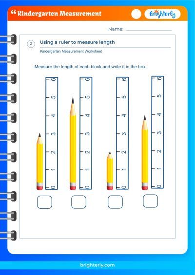 Measurement Worksheets For Kindergarten PDF