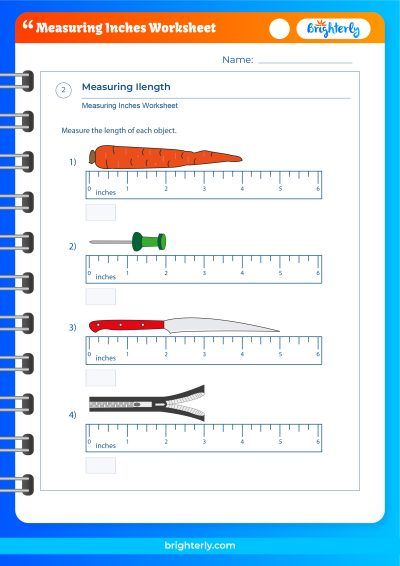 Measure To The Nearest Inch Worksheet