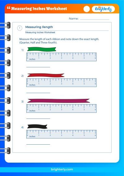 Inch Measurement Worksheet