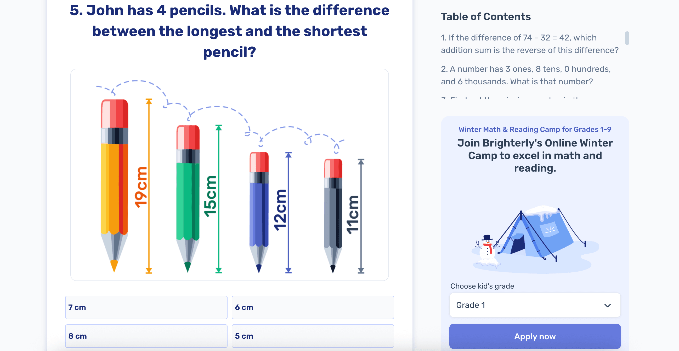 Seven times tables worksheet — test and practice