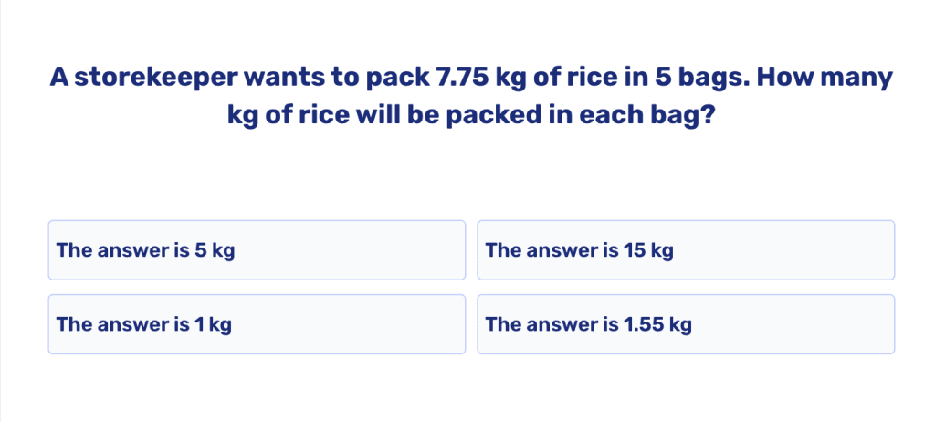 Division problems for 6th graders: Practice