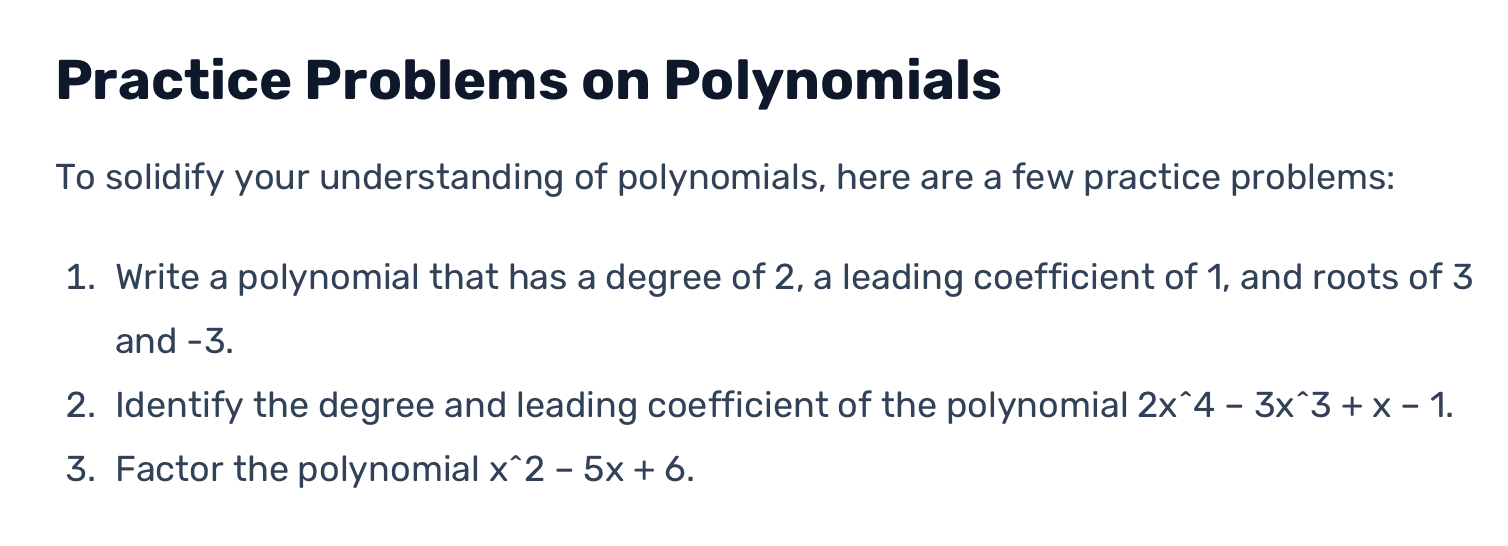 Polynomial factoring worksheet & test
