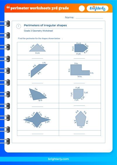 Third Grade Perimeter Worksheets