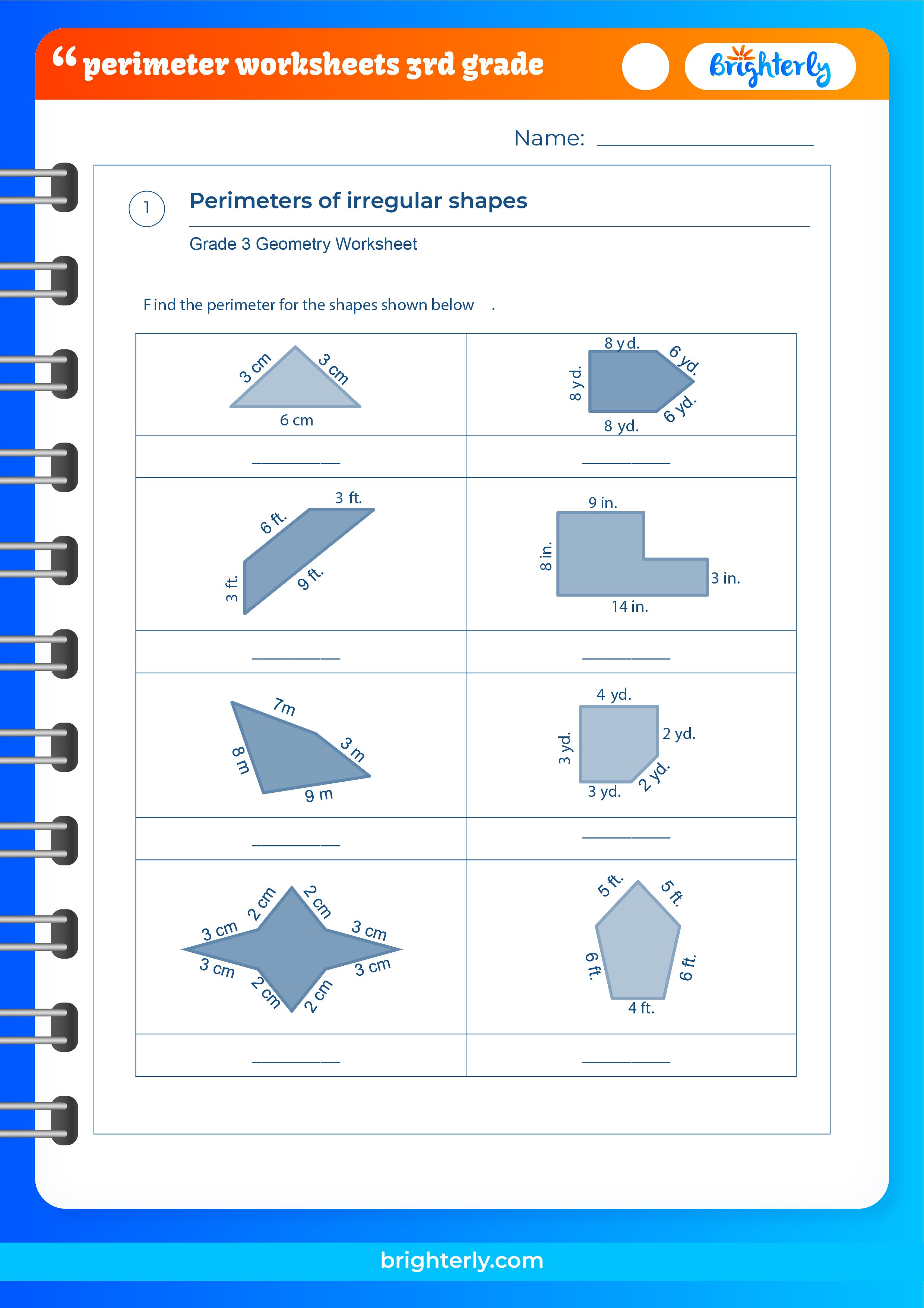 Free Perimeter Worksheets 3rd Grade for Kids [PDFs] Brighterly