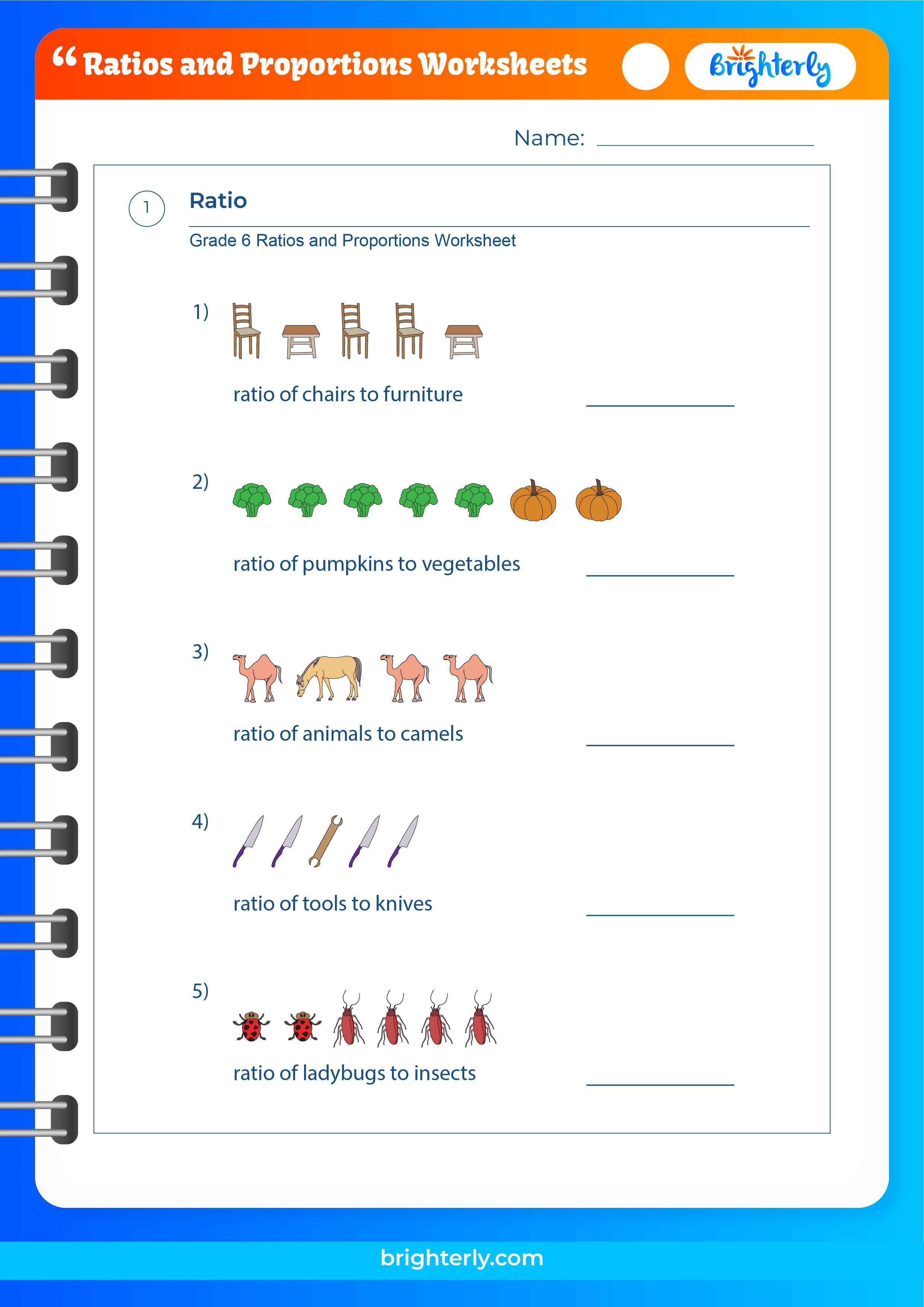 Free Ratios And Proportions Worksheets Pdfs Brighterly 6765