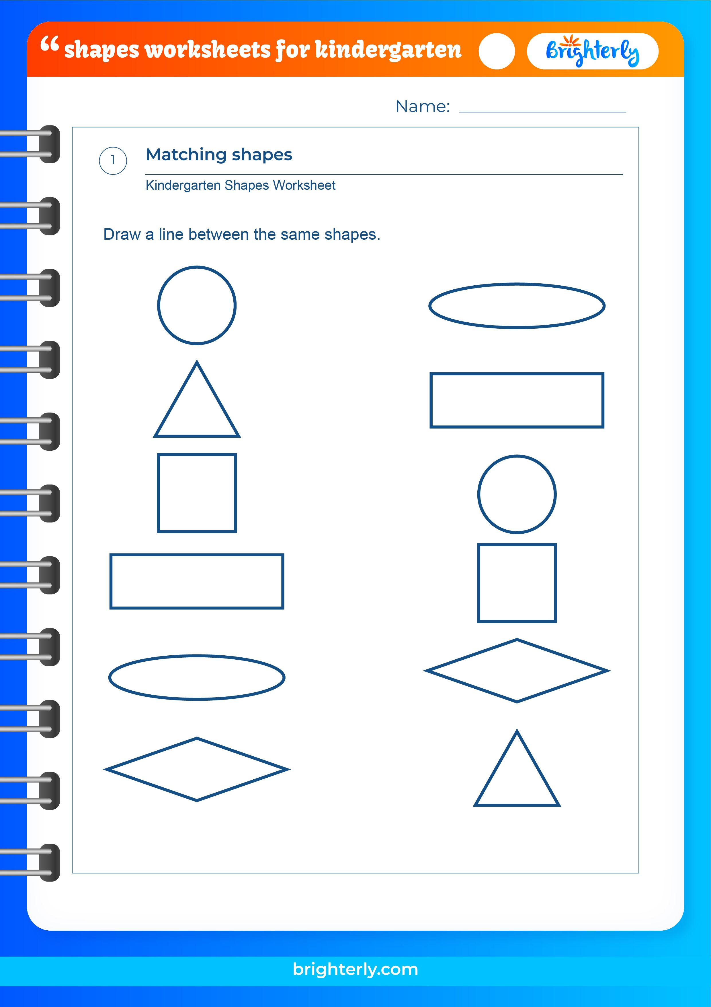 Free Printable Shapes Worksheets For Kindergarten [PDFs]