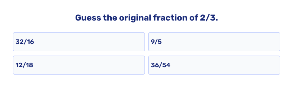 Basic fractions worksheets and tests: Practice