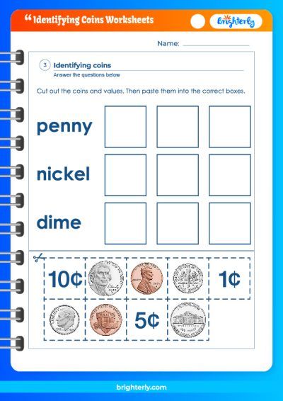 Values Of Coins Worksheets