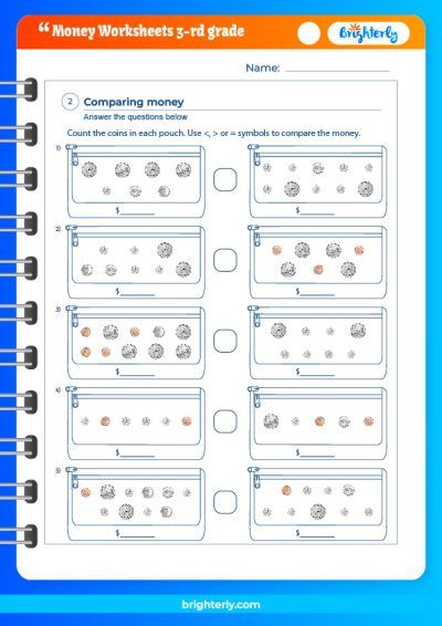 Free Printable Counting Money Worksheets 3Rd Grade