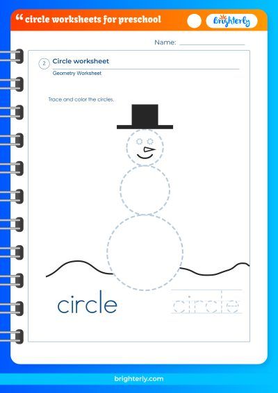Tracing Circles Worksheet PDF